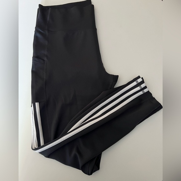 Adidas Ladies XL Black and White Leggings - Picture 2 of 2